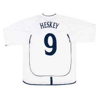 2002 England Langarm-Heimtrikot