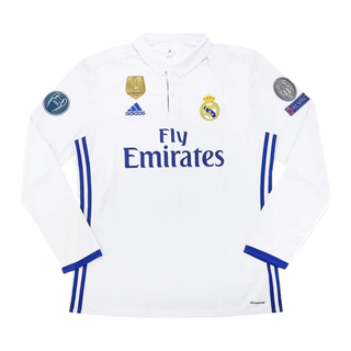 REAL MADRID CF HOME LONG SLEEVE JERSEY 2016-17