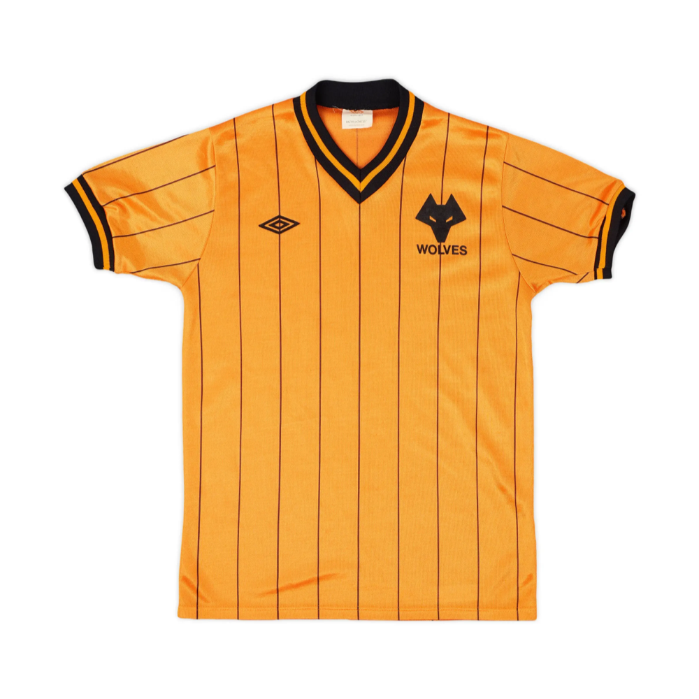 WOLVERHAMPTON WANDERERS FC HOME JERSEY 1985-86