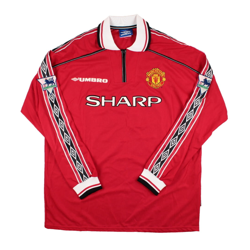 MANCHESTER UNITED FC LONG SLEEVE JERSEY 1998-00