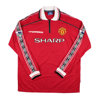 MANCHESTER UNITED FC LONG SLEEVE JERSEY 1998-00