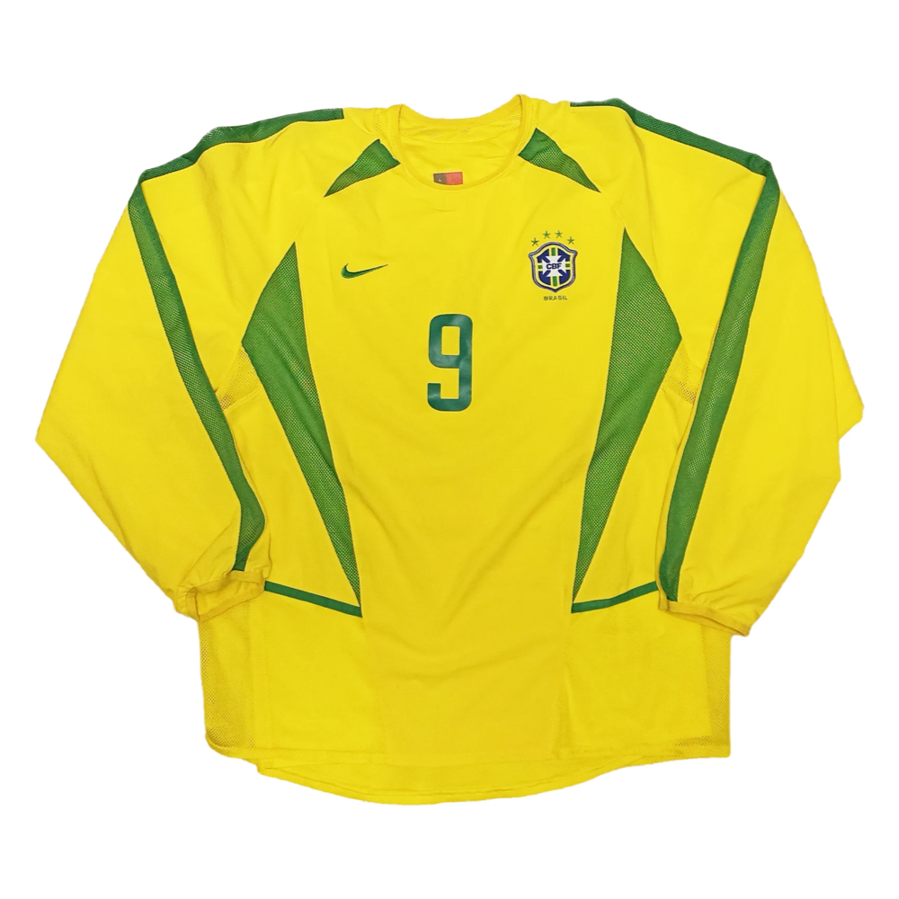 BRAZIL HOME LONG SLEEVE JERSEY 2002