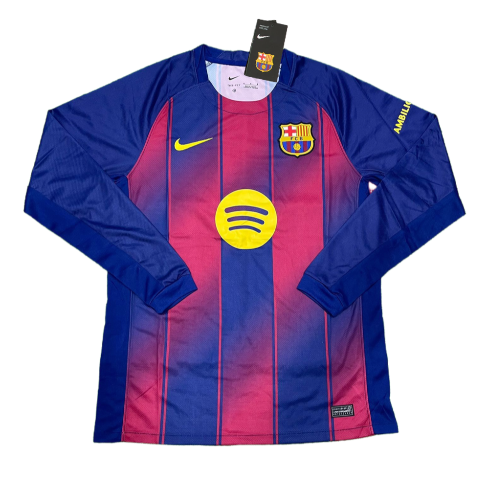 FC BARCELONA HOME LONG SLEEVE JERSEY 2025-26
