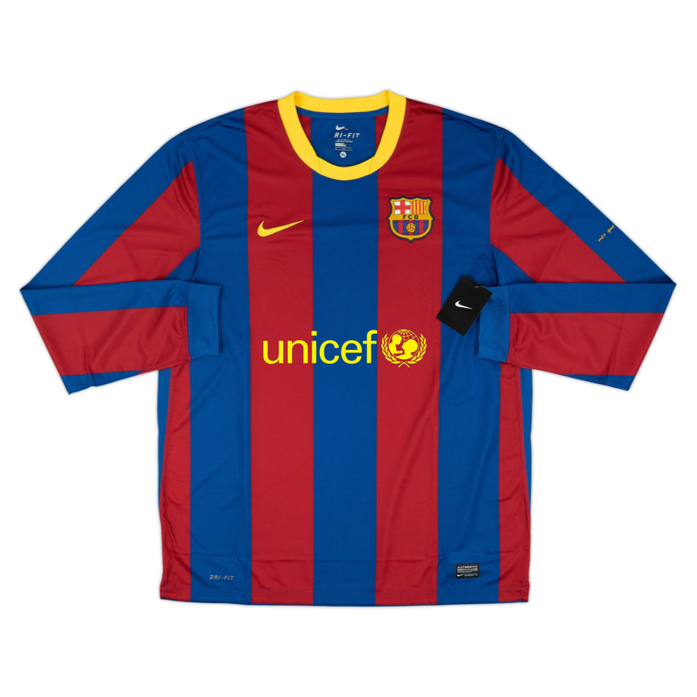 FC BARCELONA HOME LONG SLEEVE JERSEY 2010-11