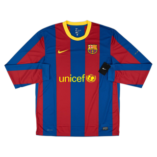 FC BARCELONA HOME LONG SLEEVE JERSEY 2010-11
