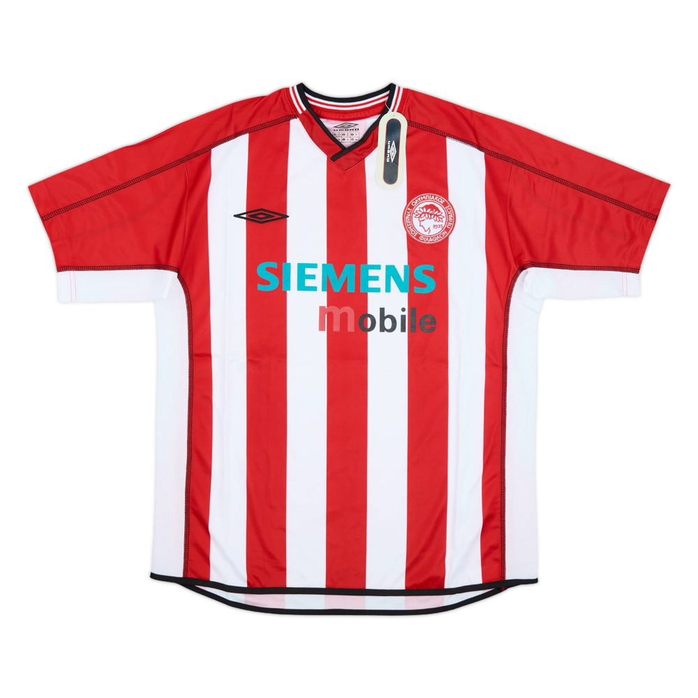 OLYMPIACOS FC HOME JERSEY 2002-03