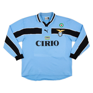 SS LAZIO HOME LONG SLEEVE JERSEY 1998-00