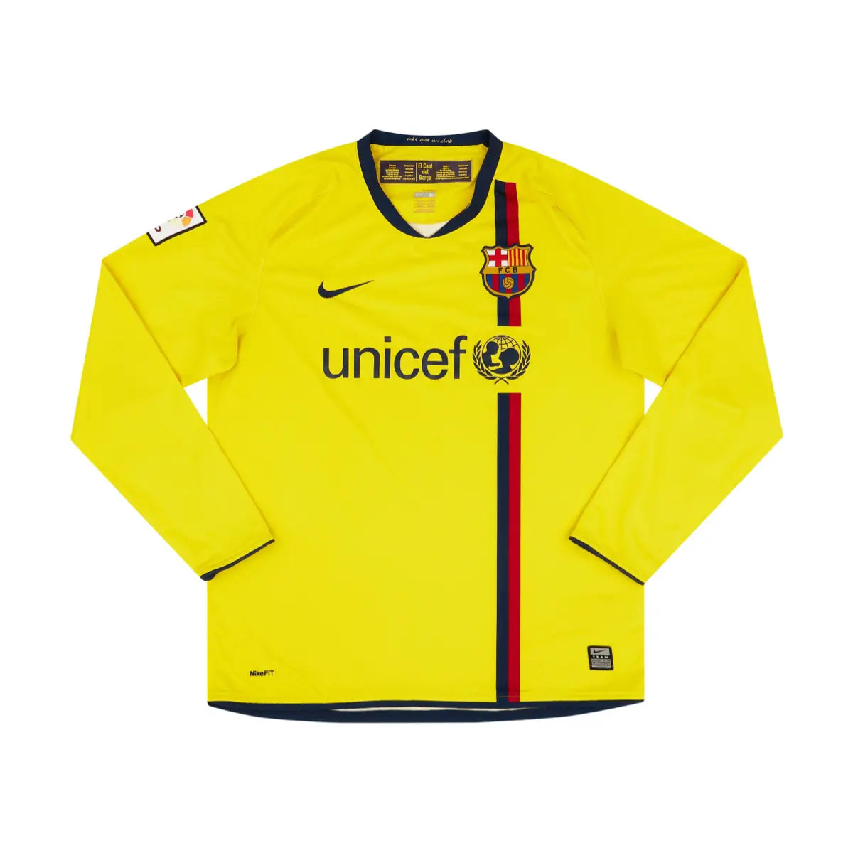 2008-09 FC Barcelona Auswärtstrikot Langarm