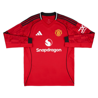 MANCHESTER UNITED FC HOME LONG SLEEVE JERSEY 2025-26
