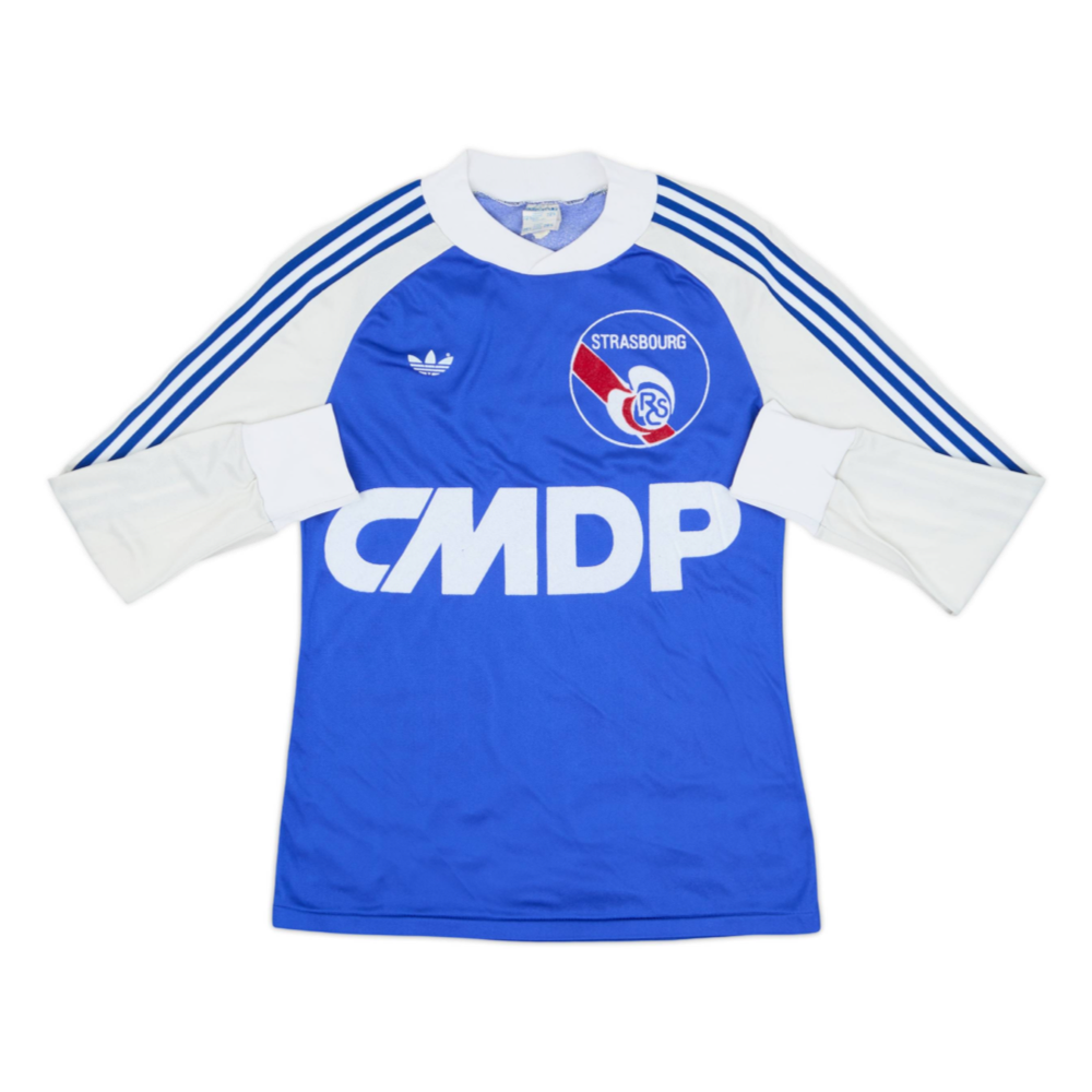 1978-79 RC Straßburg Elsass Heimtrikot Langarm