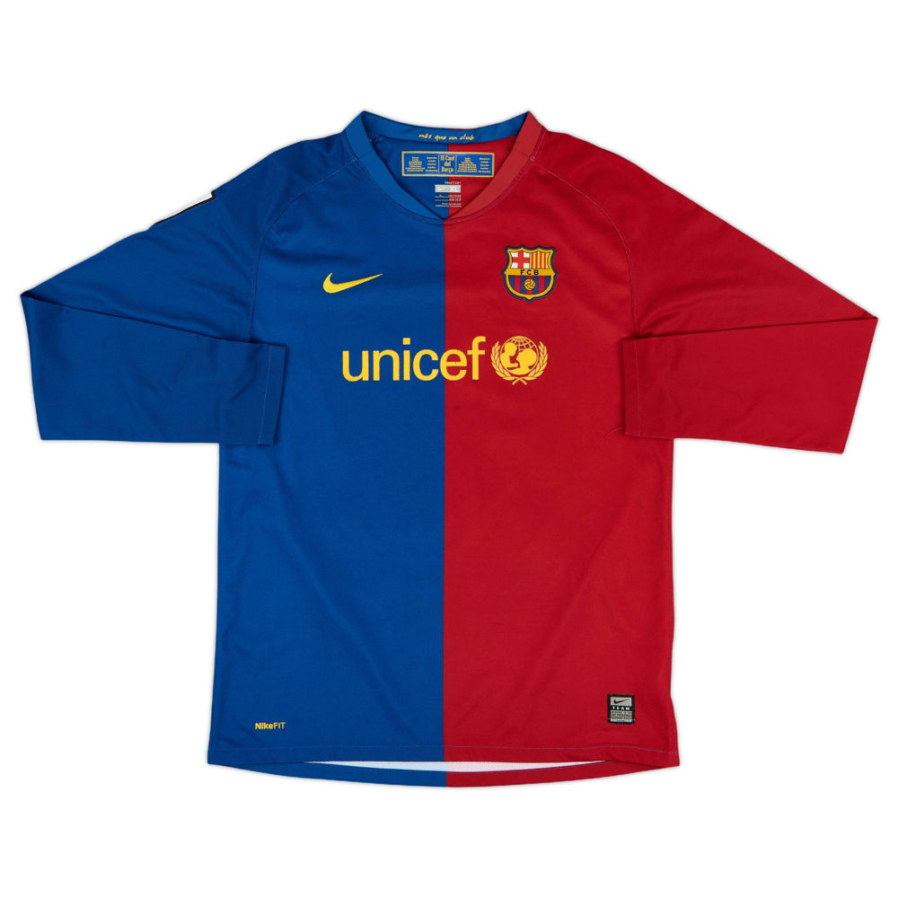 FC BARCELONA HOME LONG SLEEVE JERSEY 2008-09