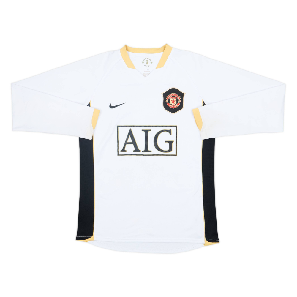 MANCHESTER UNITED FC AWAY LONG SLEEVE JERSEY 2006-08