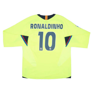 2005-06 FC Barcelona Auswärtstrikot Langarm