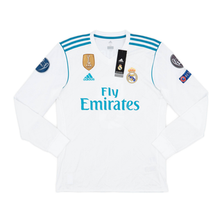 REAL MADRID CF HOME LONG SLEEVE JERSEY 2017-18