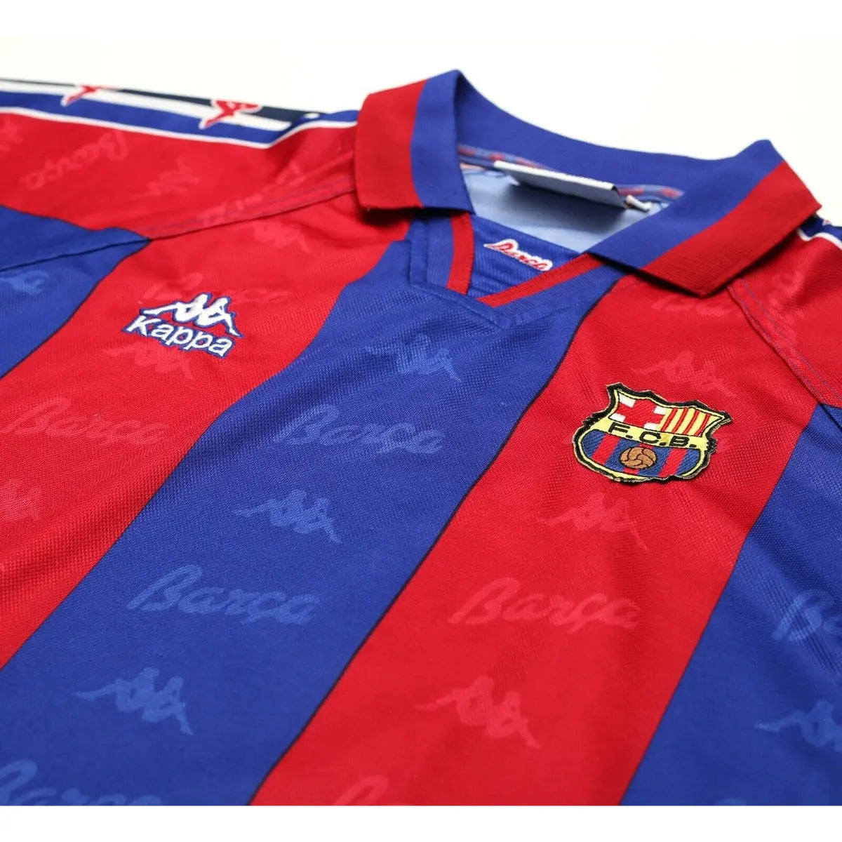 1995-97 FC Barcelona 1a Equipación Nation Jersey