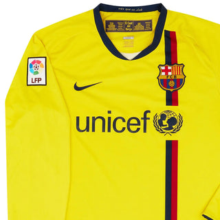 2008-09 FC Barcelona Auswärtstrikot Langarm