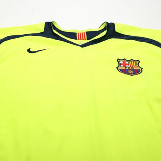 2005-06 FC Barcelona Auswärtstrikot Langarm