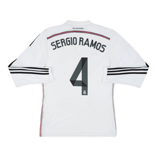 REAL MADRID CF HOME LONG SLEEVE JERSEY 2014-15