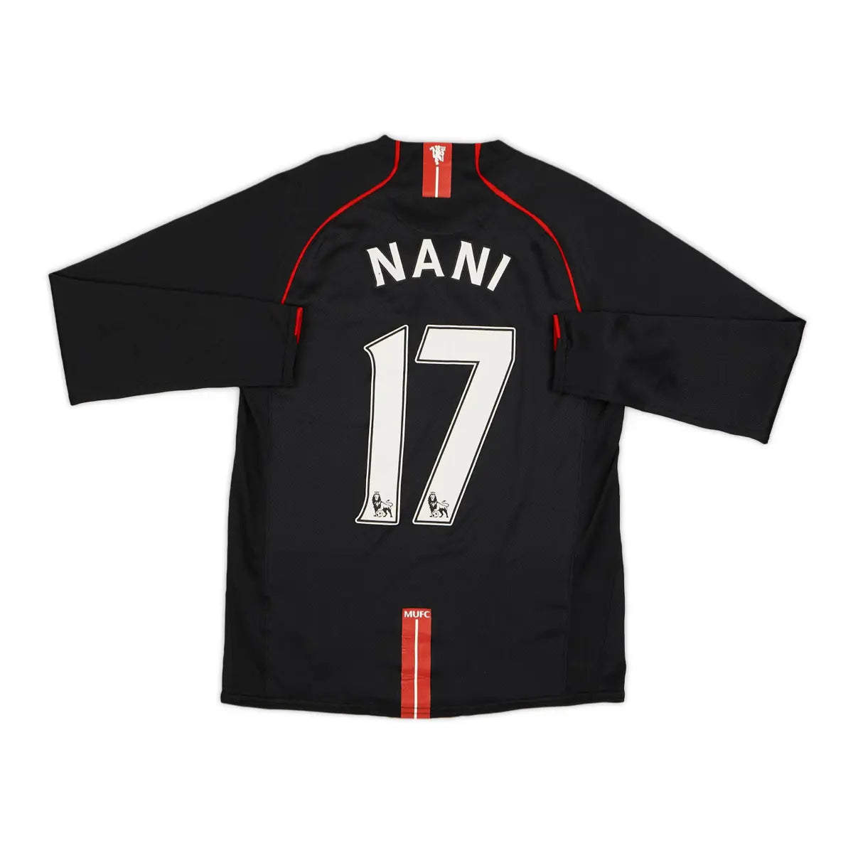 2007-08 Manchester United FC 2a Equipación Manga Larga Nation Jersey