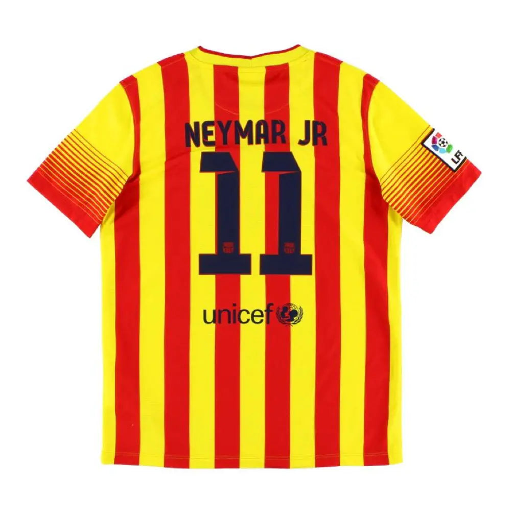 2013-14 FC Barcelona 2a Equipación Nation Jersey