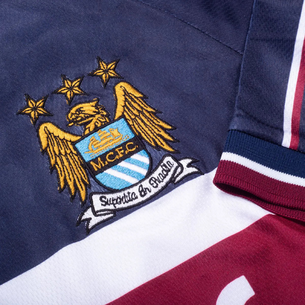 1997-98 Manchester City FC 2a Equipación Nation Jersey