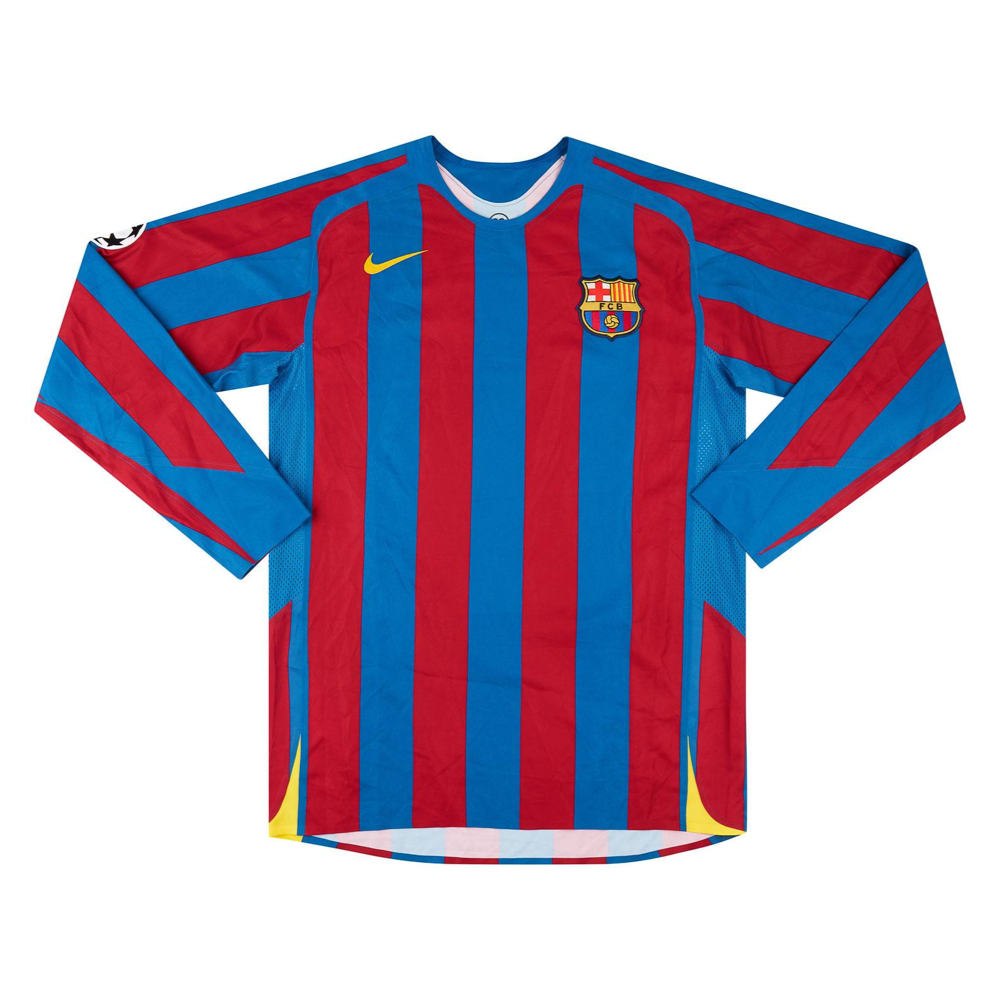 FC BARCELONA HOME LONG SLEEVE JERSEY 2005-06