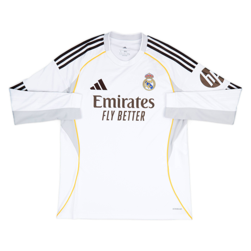 REAL MADRID CF HOME LONG SLEEVE JERSEY 2025-26