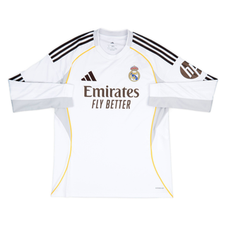 REAL MADRID CF HOME LONG SLEEVE JERSEY 2025-26